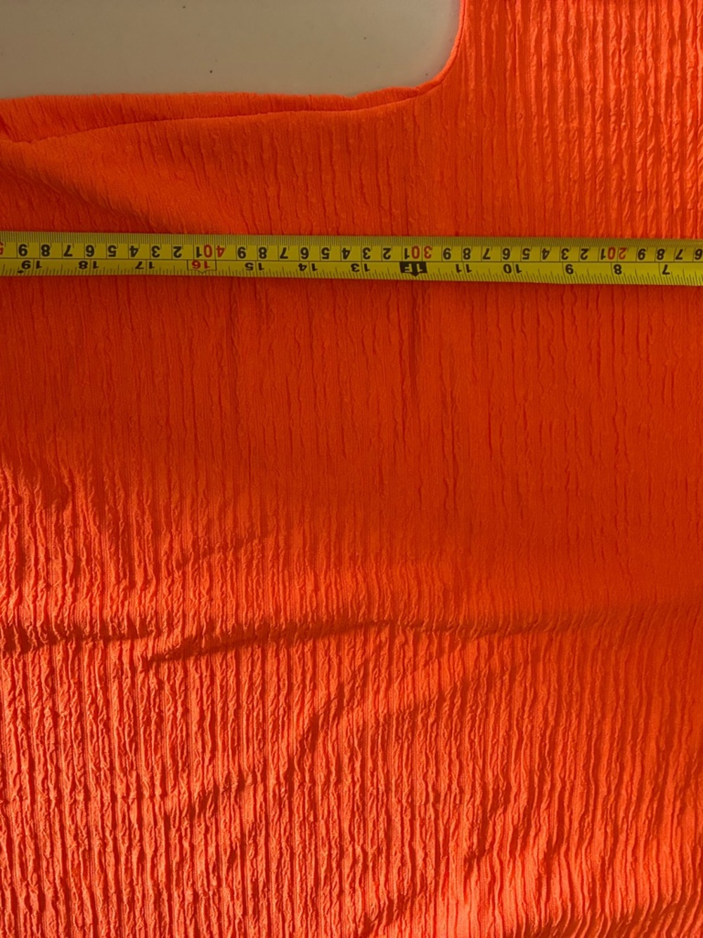 Bright Orange Textured Two-Piece Set - Picture 5 of 6